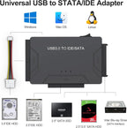 USB 3.0 to SATA/IDE Adapter, Hard Drive Reader - In Use