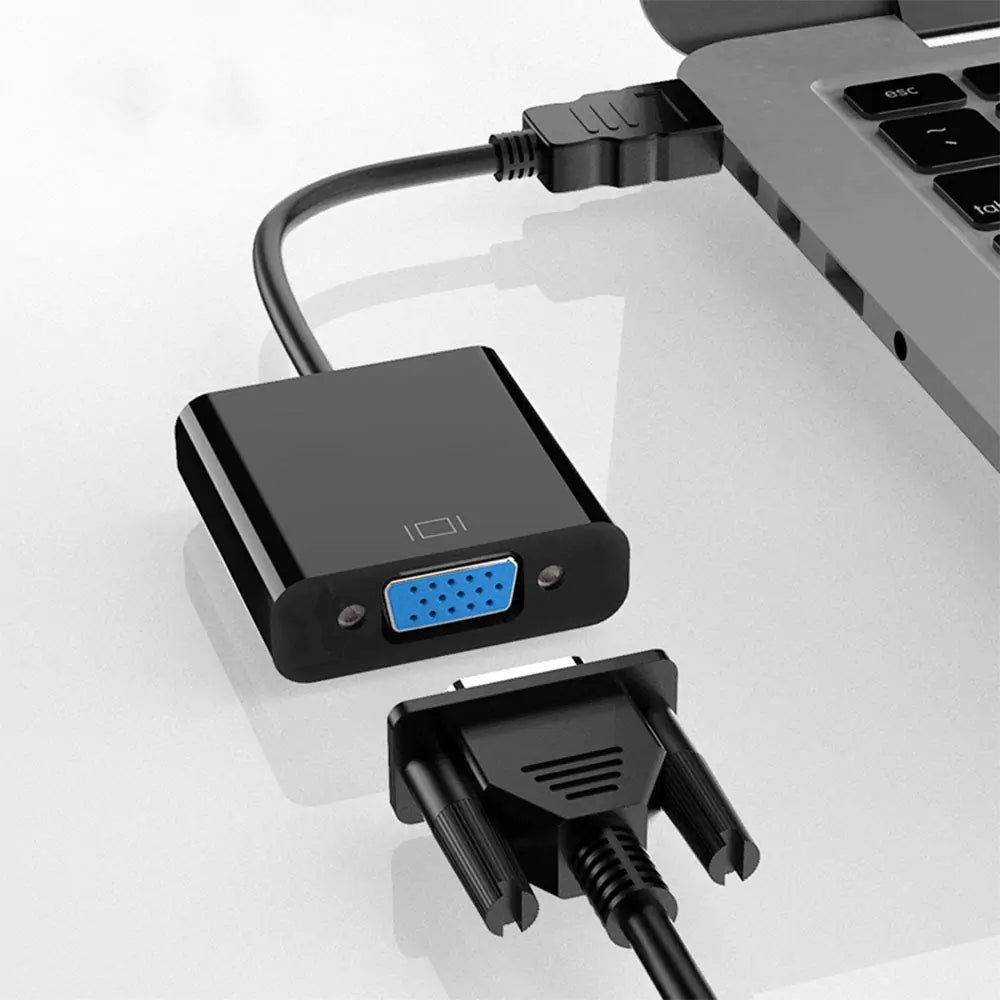 Active HDMI to VGA Adapter 1080P 60Hz with Audio Jack - Main Product Image