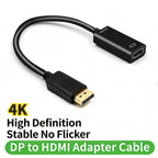 DisplayPort to HDMI Adapter 4K, Directional DP to HDMI Converter - Main Product Image