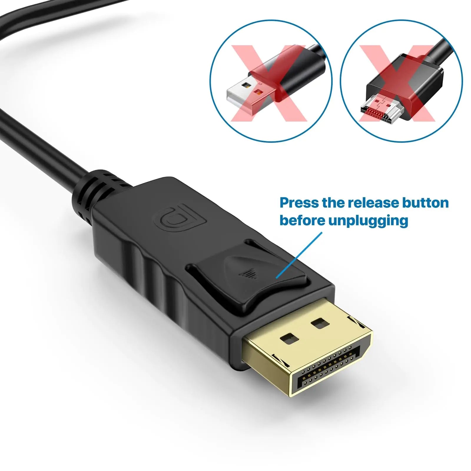 DisplayPort to HDMI Adapter 4K, Directional DP to HDMI Converter - Image 6