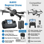 Foldable Mini Drone with Screen Controller, 360° Flips - In Use