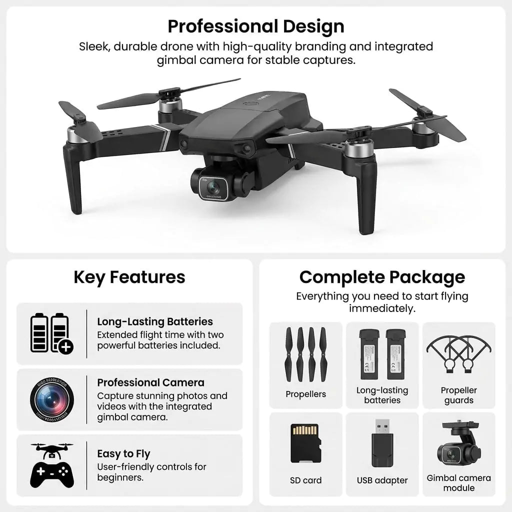 Foldable Mini Drone with Screen Controller, 360° Flips - Image 5