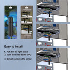 GPU Support Bracket, Adjustable Height 74 to 120 mm - Image 7