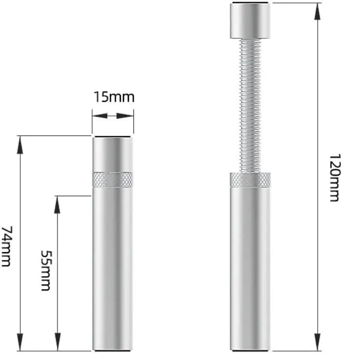 GPU Support Bracket, Adjustable Height 74 to 120 mm - In Use