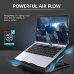 Laptop Cooling Pad Stand with 6 Quiet Fans, 2400 RPM - Features