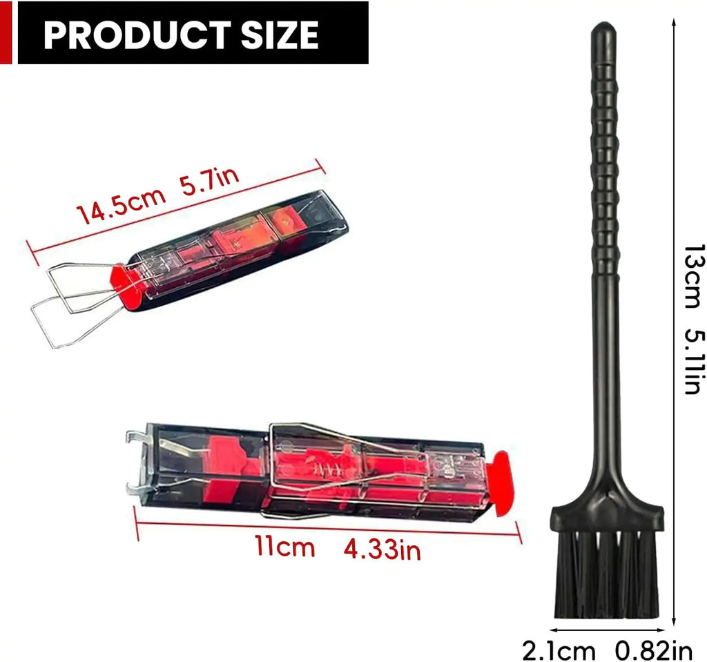 2-in-1 Keycap and Switch Puller Tool with 2 Cleaning Brushes - Image 5