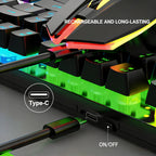 87-Key 2.4G Wireless Gaming Keyboard and Mouse Combo - In Use