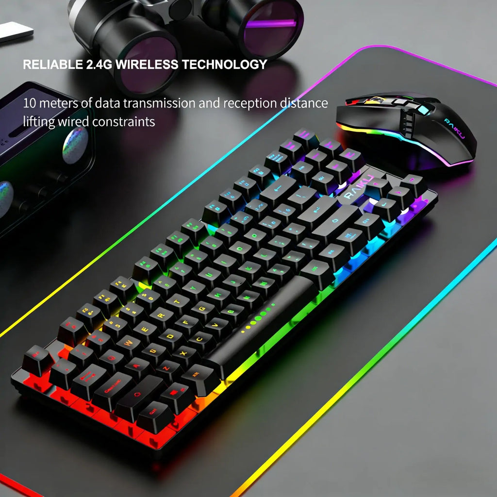87-Key 2.4G Wireless Gaming Keyboard and Mouse Combo - Image 5