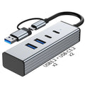 4-in-2 USB 3.2 Hub 10Gbps, USB-A & USB-C Dual Port - Main Product Image