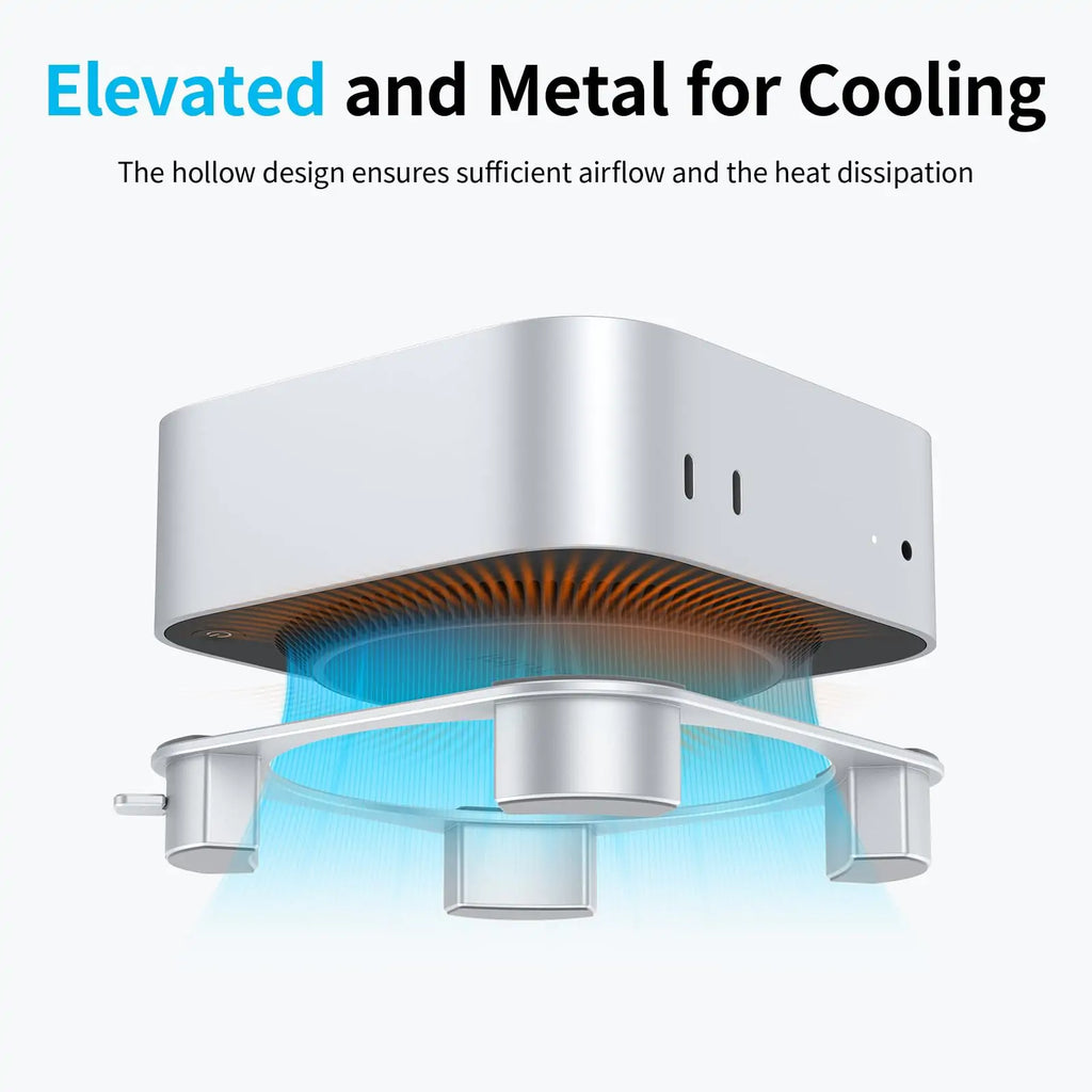Mac Mini M4 Stand, Aluminium Desktop Holder - Image 5