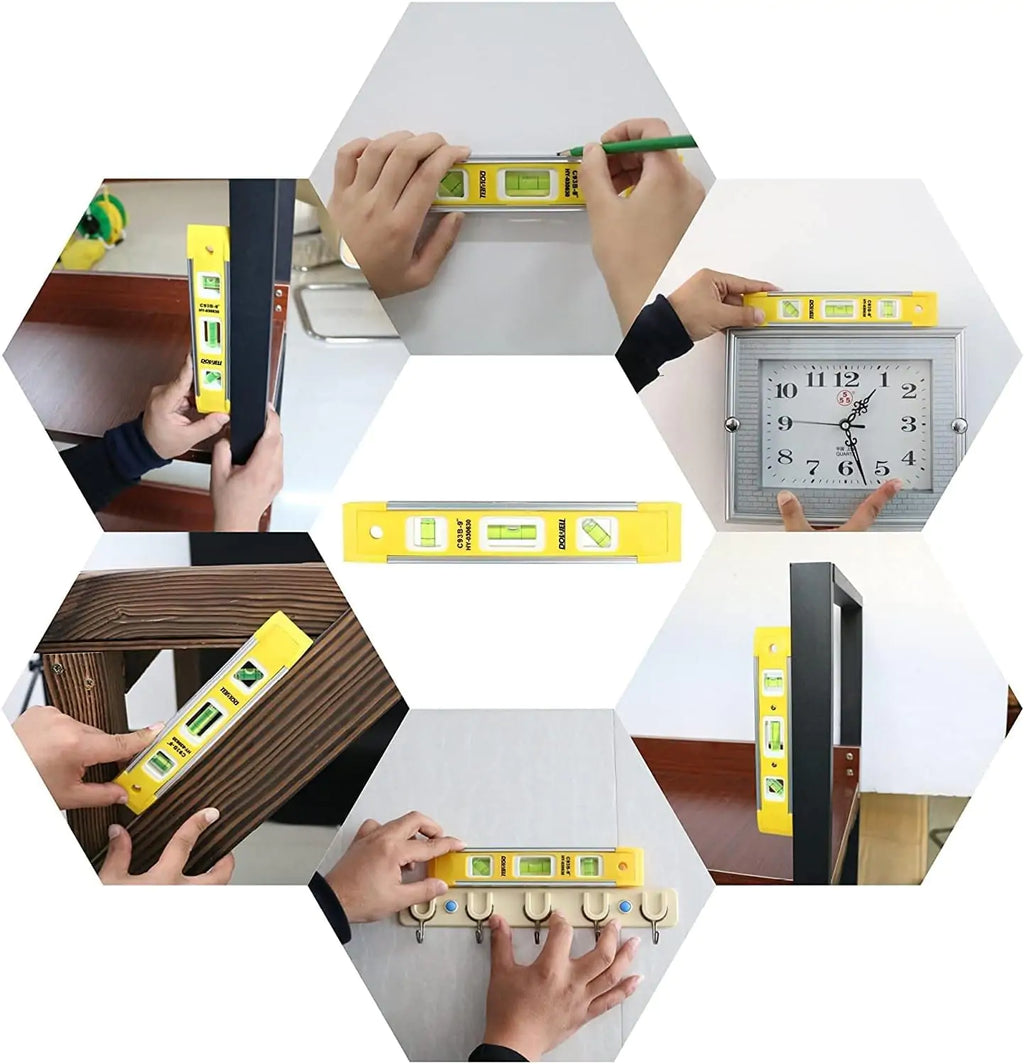 6-Pack Mini Bubble Spirit Levels, Horizontal Leveler - Image 7