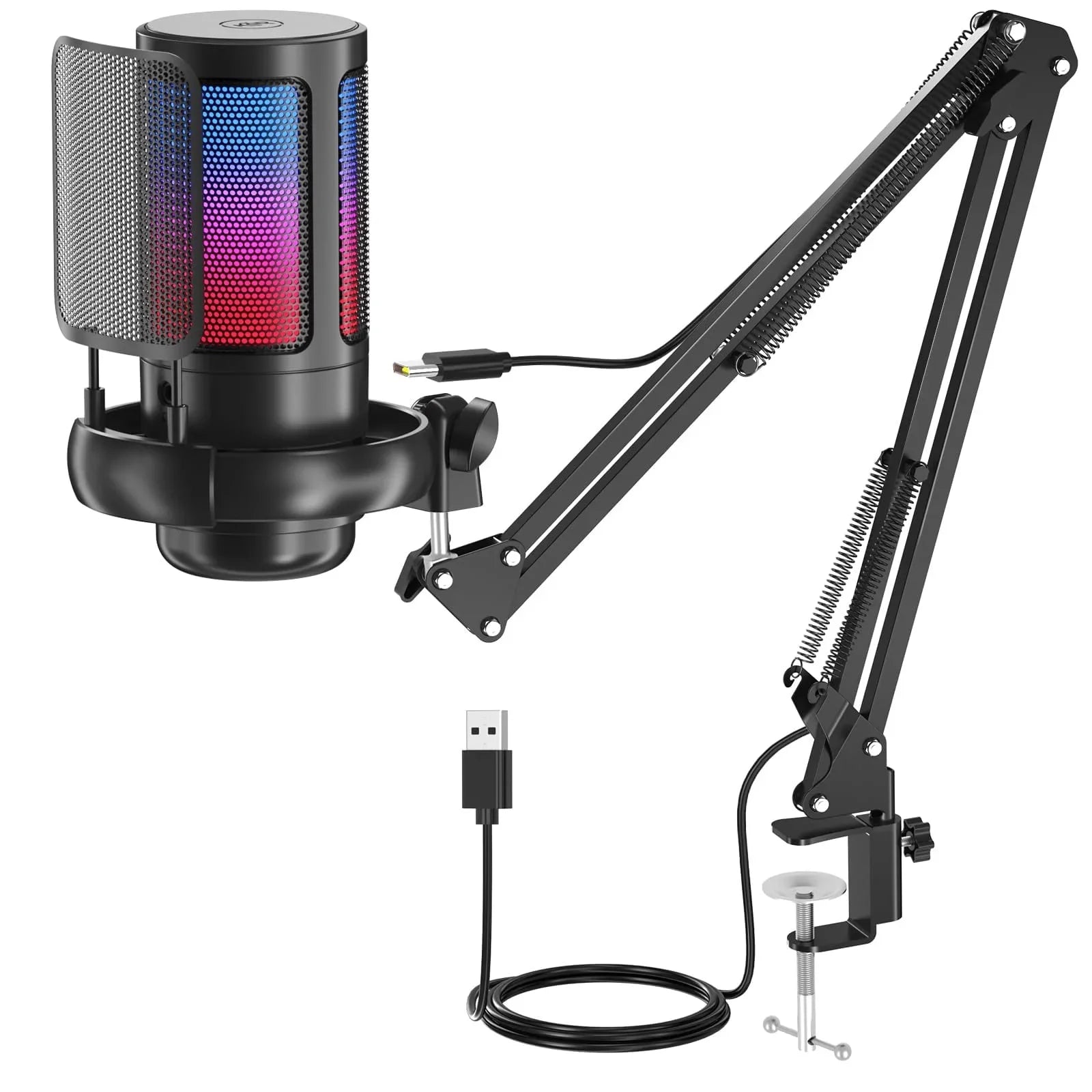 USB Gaming Microphone Kit with Boom Arm - Main Product Image