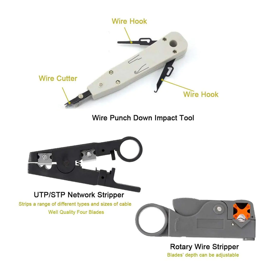 Pass Through RJ45 Crimping Tool Kit - Image 5