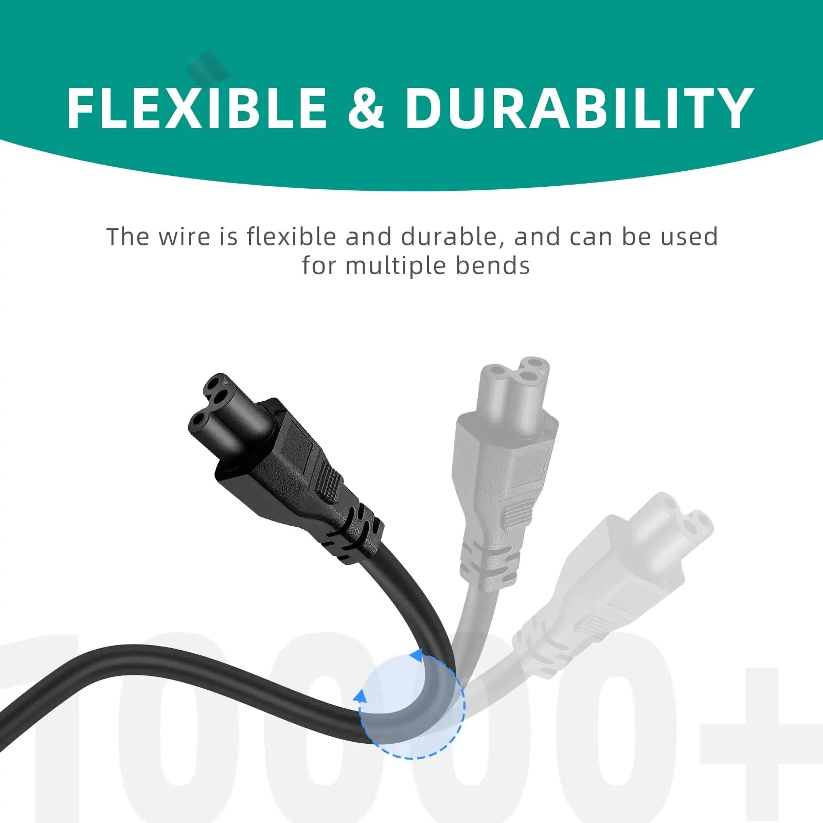 1.5m AU Plug to IEC C5/C6 Cloverleaf AC Power Cord - Features