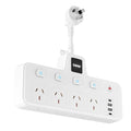 12-in-1 Power Board with LED Night Light, Individual Switch - Main Product Image
