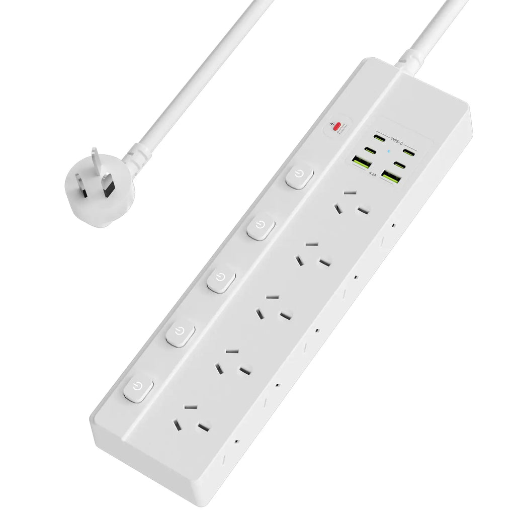 16-in-1 Power Board with Individual Switch, 10 AC Outlets - Main Product Image