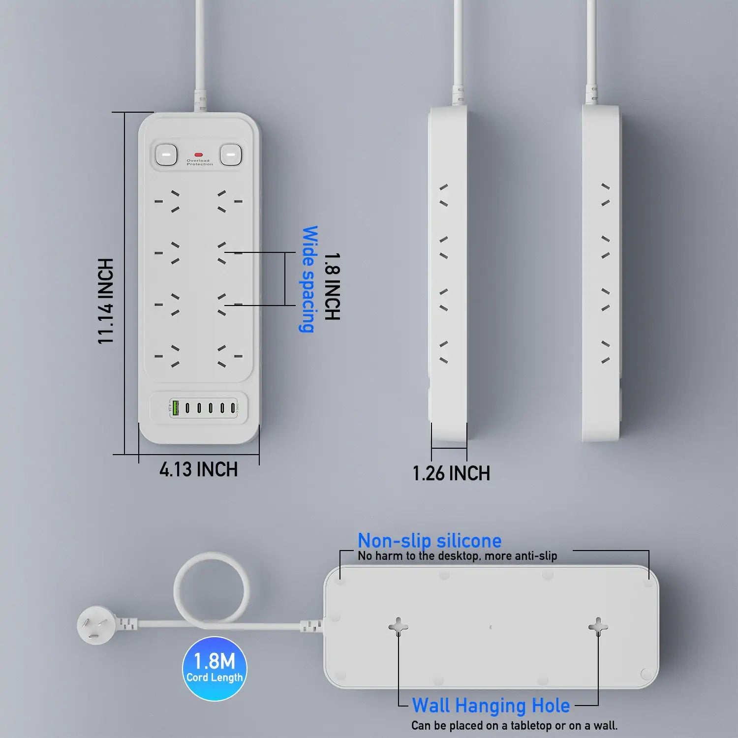 22-in-1 Surge Protected AU Power Board - Image 6
