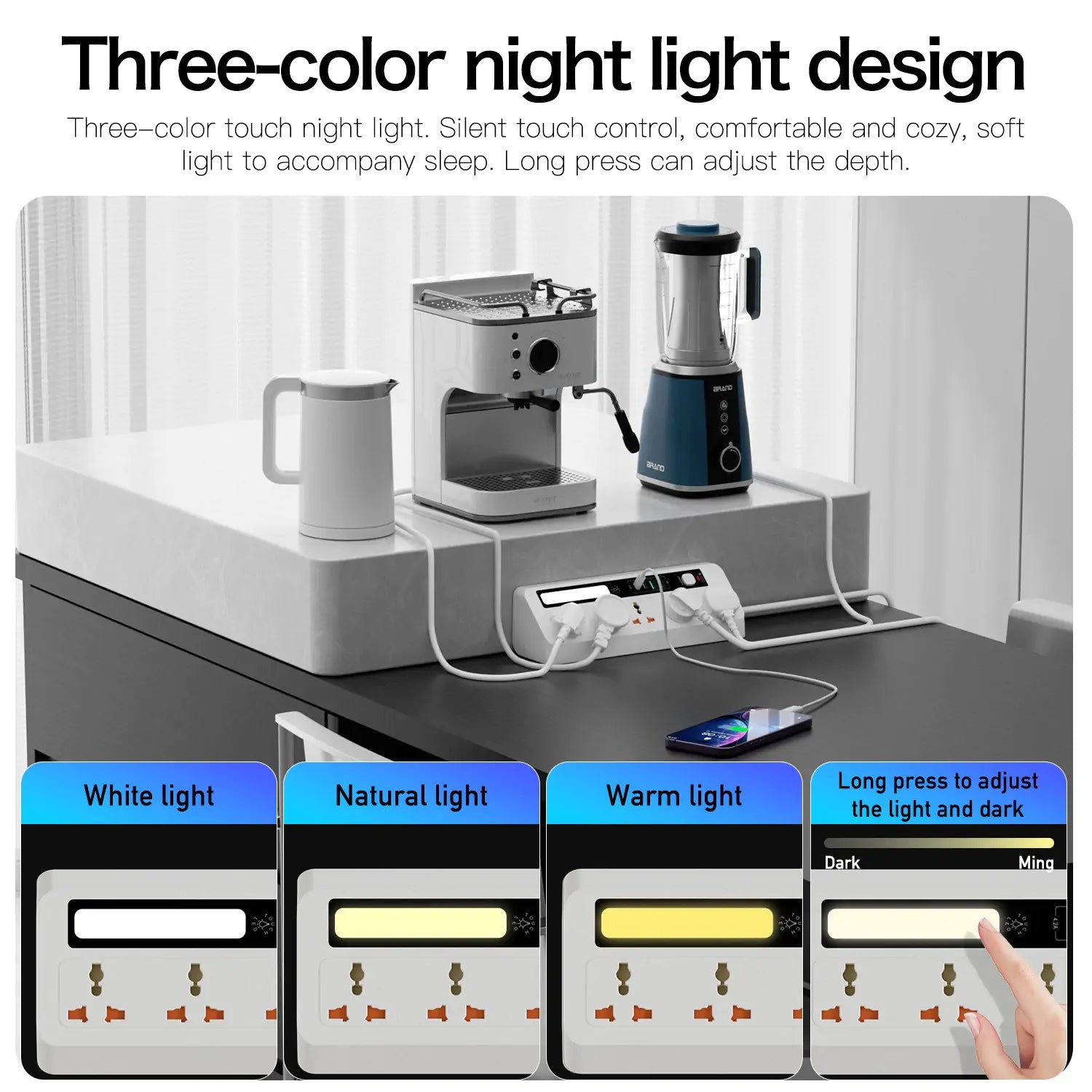 Surge Protected AU Power Board with 35W USB-C Fast Charge - Main Product Image