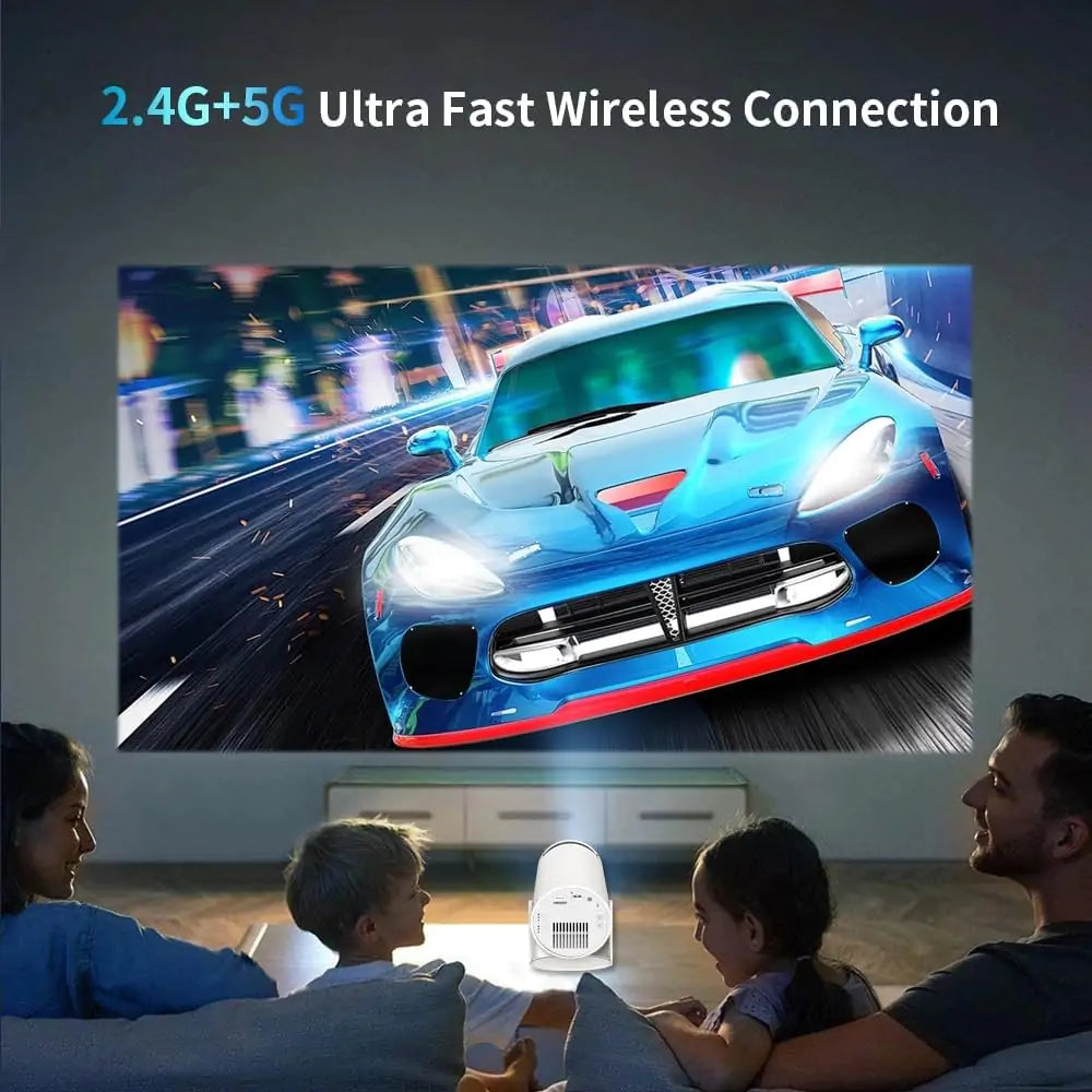 Smart Projector Game Console 2-in-1 with Controllers - In Use