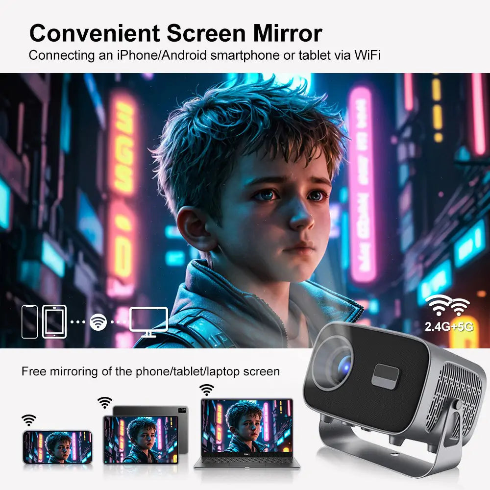 Smart Projector with WiFi & Bluetooth - Features