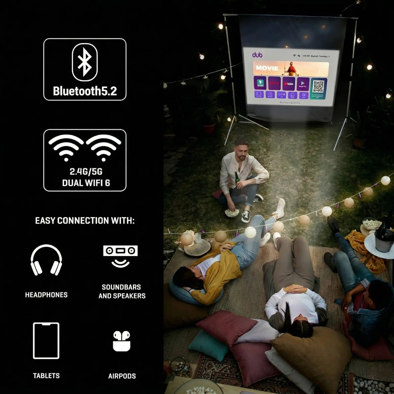 Smart Projector with WiFi & Bluetooth - Image 5