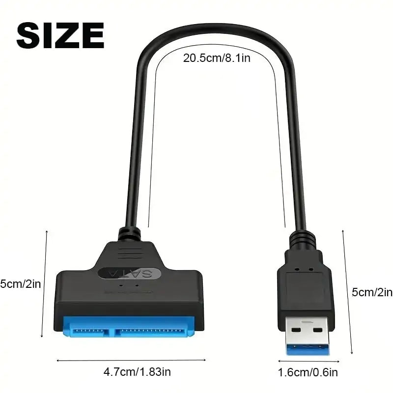 SATA to USB 3.0 Adapter Cable for 2.5" SSD/HDD - Image 9