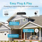 PoE 4MP 2K IP Turret Security Camera, ONVIF Compatible - In Use