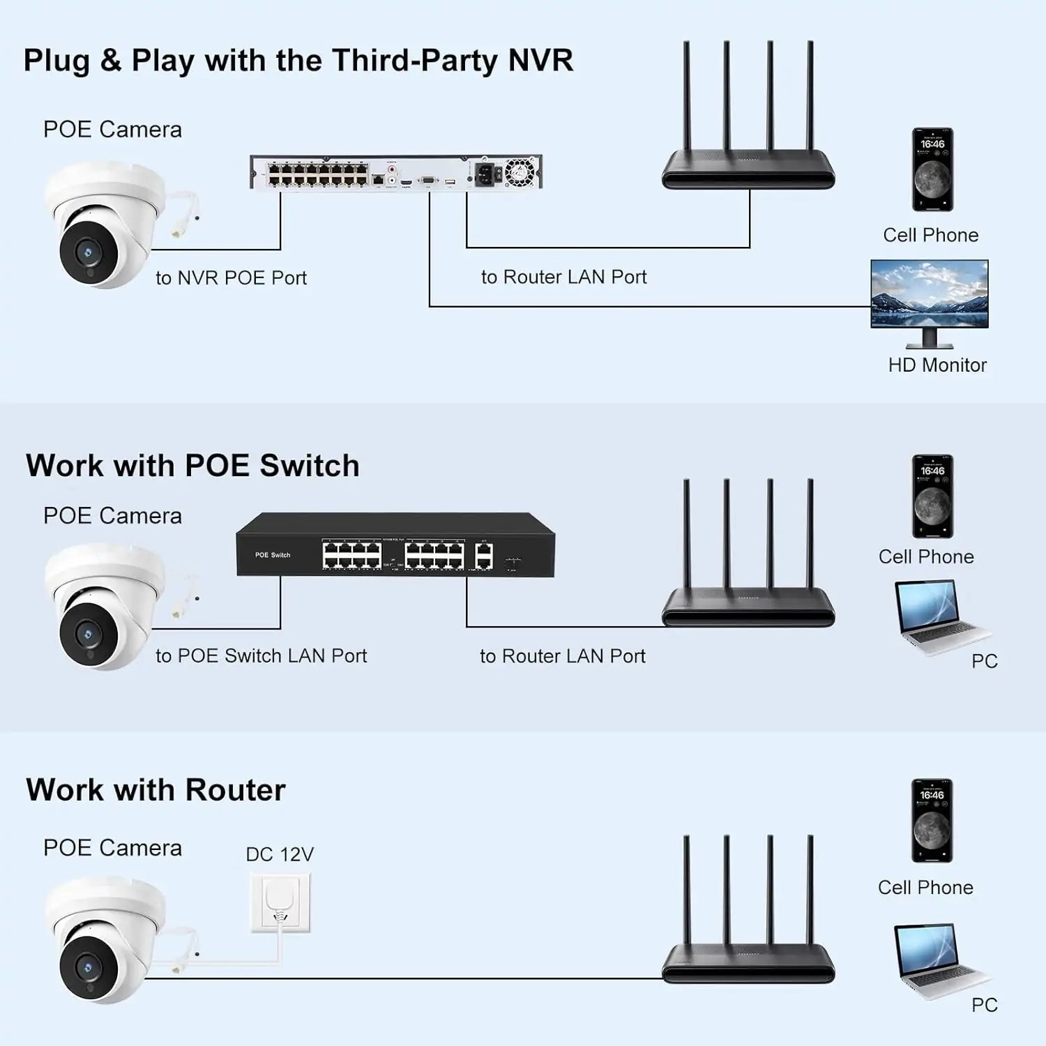 PoE 4MP 2K IP Turret Security Camera, ONVIF Compatible - Image 8