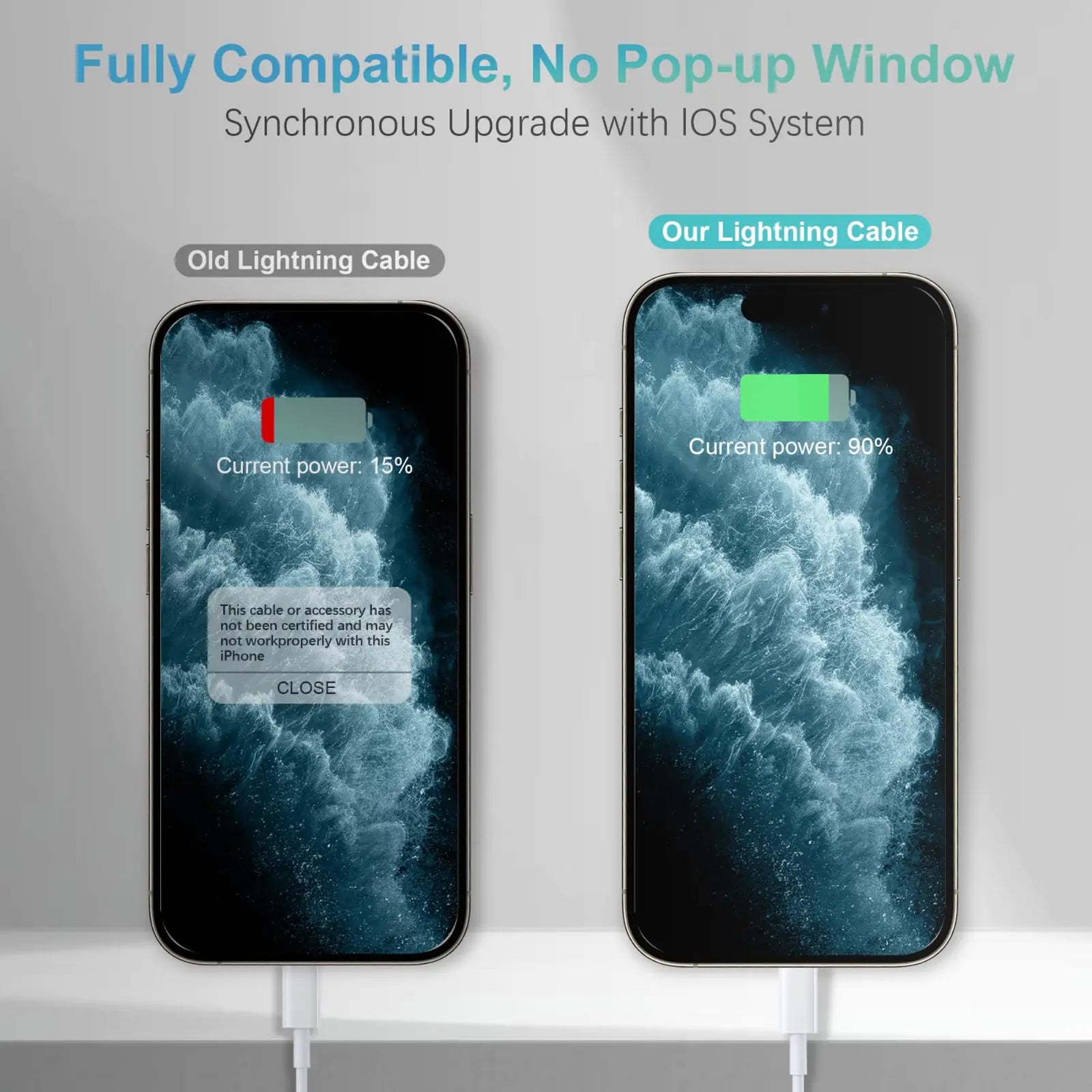 1M USB-C to Lightning Cable, MFi Certified 27W PD - Features