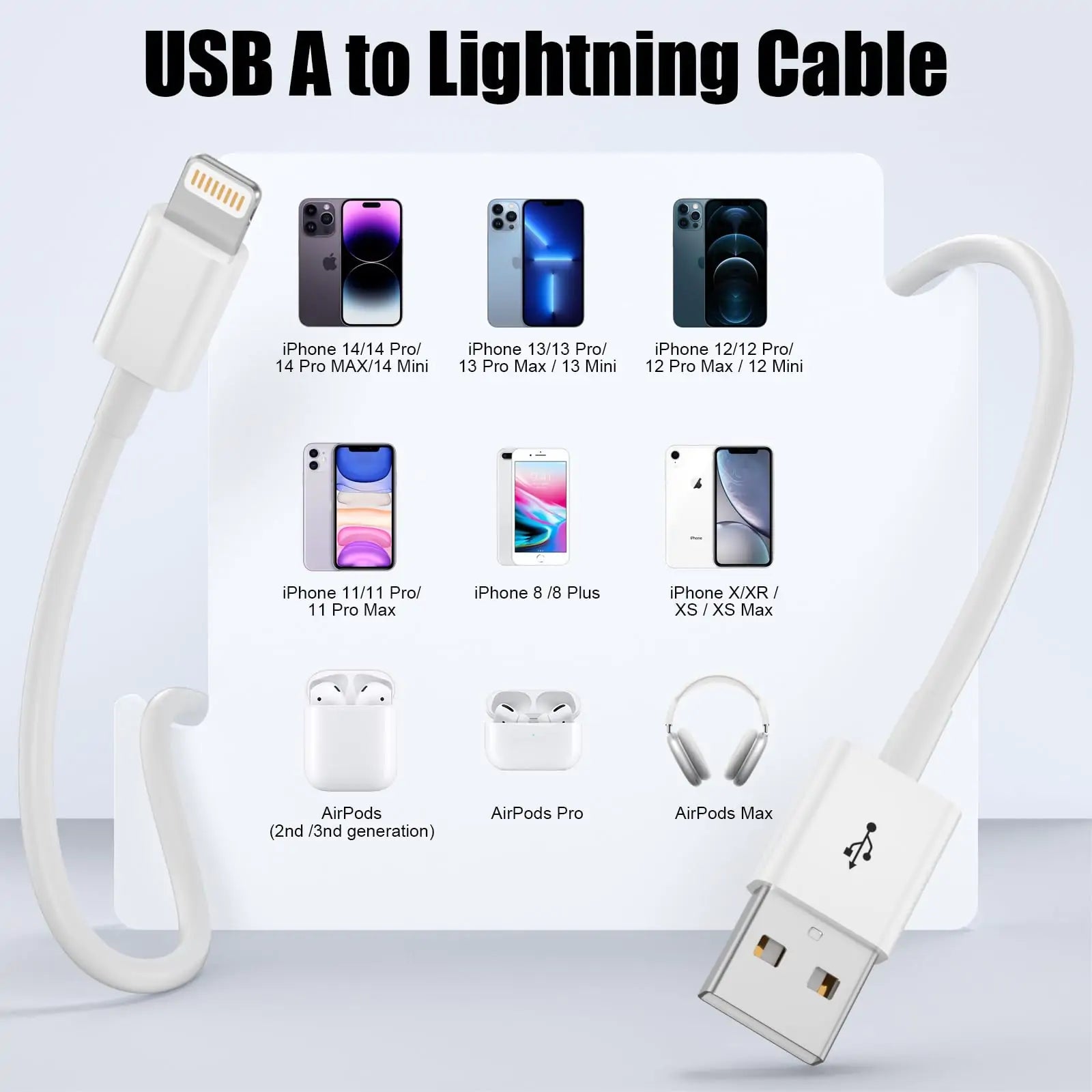 [MFi Certified] USB A to Lightning Cable 1M - Image 6