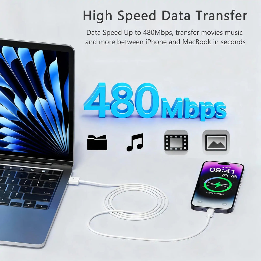 [MFi Certified] USB A to Lightning Cable 1M - Image 7