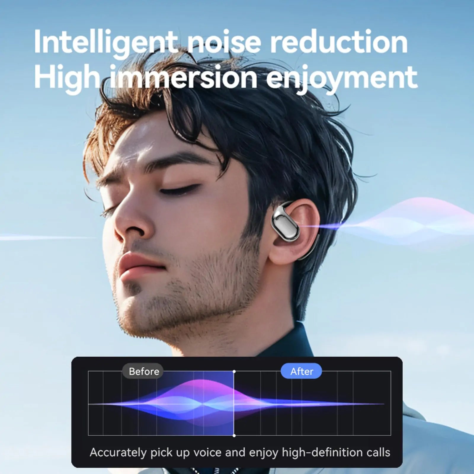 Real-Time AI Translation Earbuds with 114 Languages - Detail View