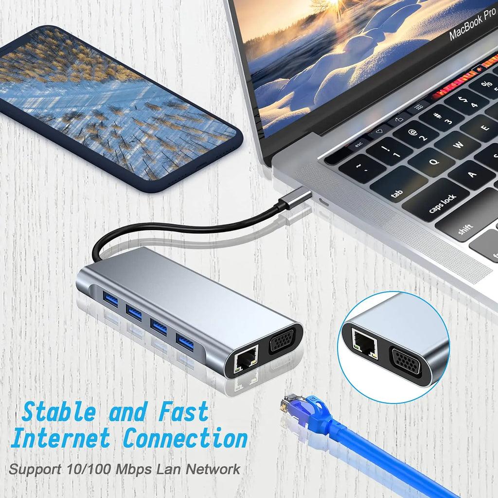 11-in-1 USB-C Docking Station, 4K HDMI Output - Image 5