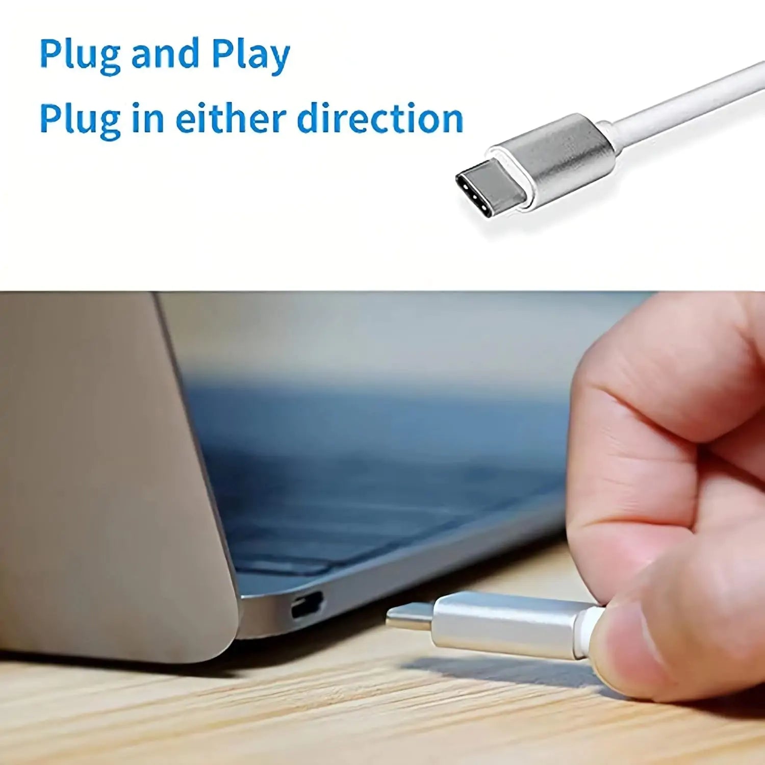 USB-C to HDMI Multiport Adapter, 4K HDMI, USB 3.0 - In Use