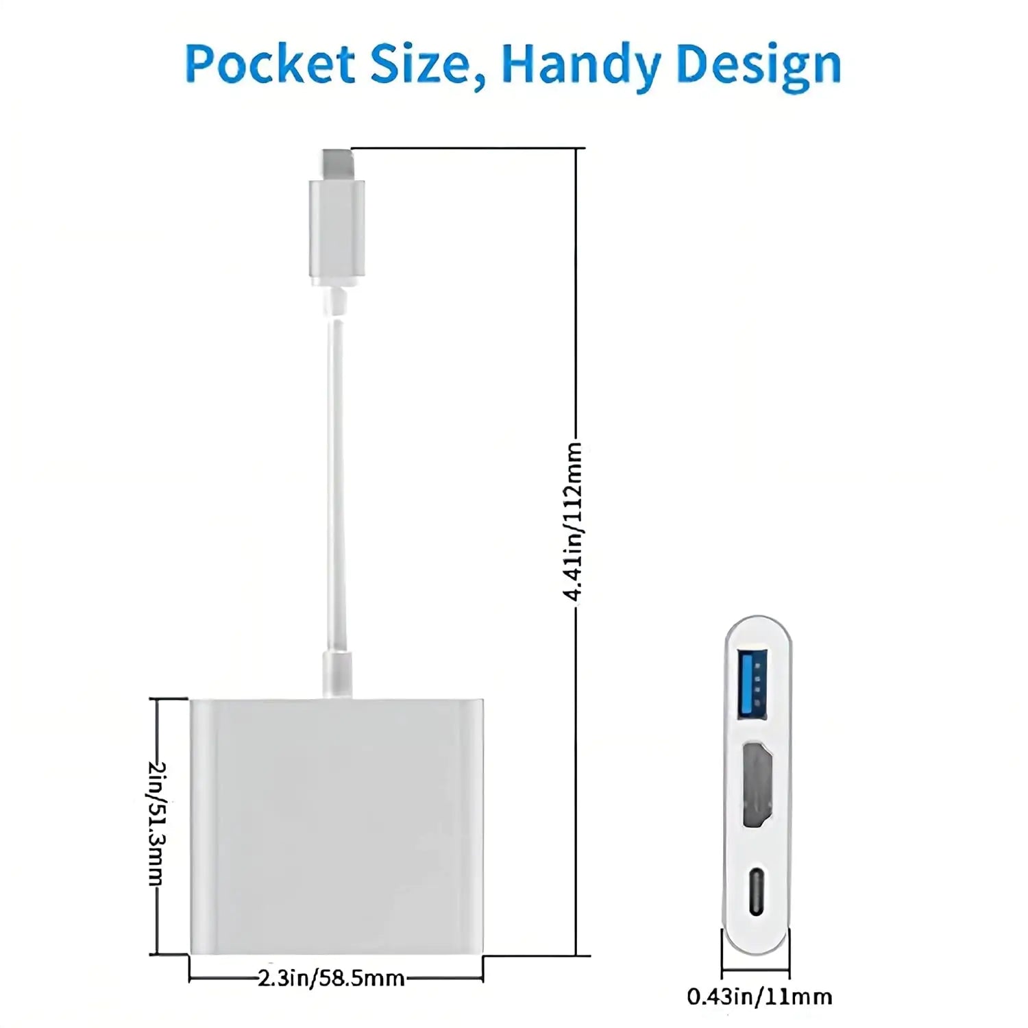 USB-C to HDMI Multiport Adapter, 4K HDMI, USB 3.0 - Features