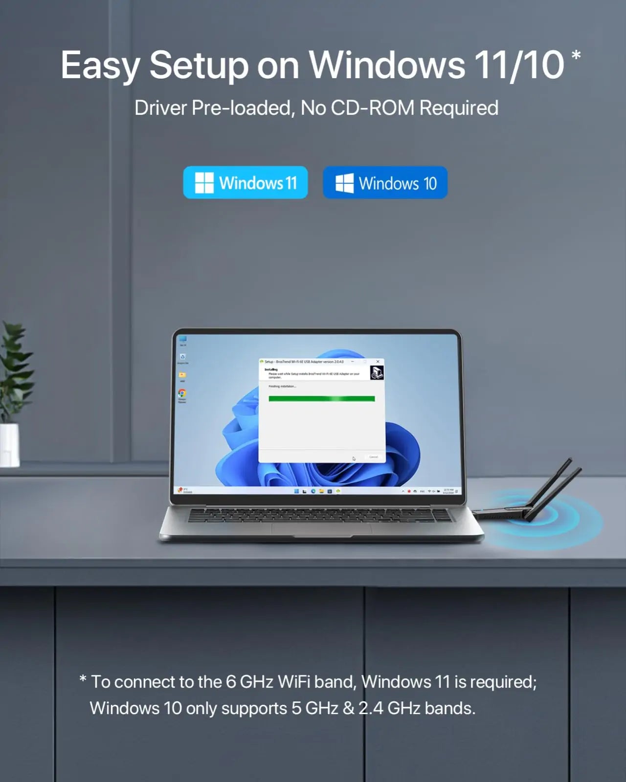 AXE5400 Wi-Fi 6E USB 3.0 Adapter - Image 5
