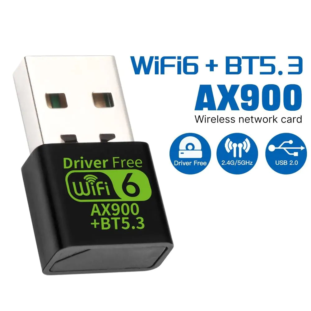 2-in-1 AX900 USB WiFi 6 & Bluetooth 5.3 Adapter - Main Product Image