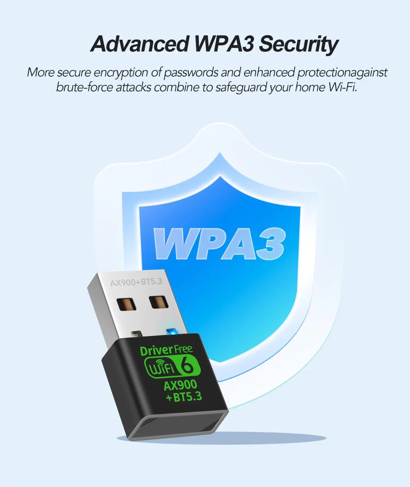 2-in-1 AX900 USB WiFi 6 & Bluetooth 5.3 Adapter - Image 7