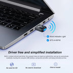 2-in-1 WiFi 6 USB Adapter & Bluetooth 5.4 Receiver - Features