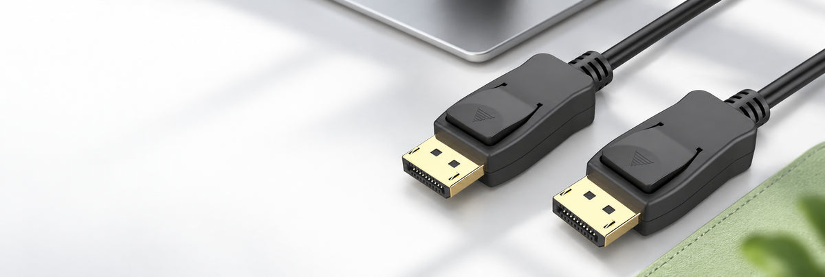 VELORICA DisplayPort cable on a desk